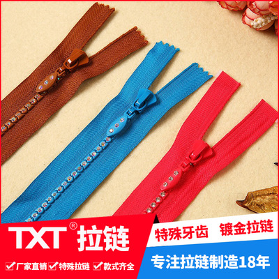 5#8 Diamond Diamond A drill B drill Import drill Teeth pull Fashion zipper facto