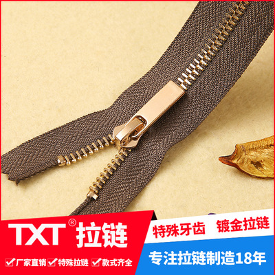 5#8 metal copper zipper jacket clothing clothes bags zipper wholesale closure lo