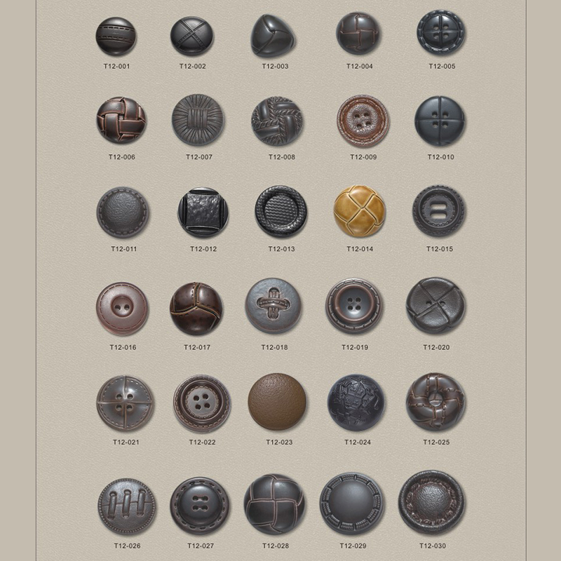 Imitation leather button